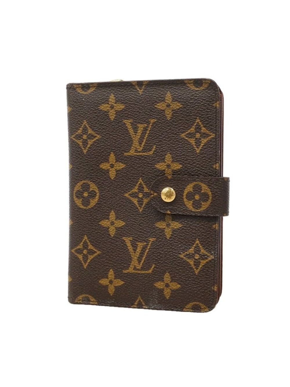 Louis Vuitton Wallet Monogram Porte Papier Zip Brown